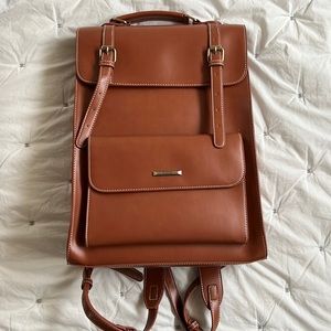 ❗️Great for back to school 🎒Cognac vintage Laptop Backpack
